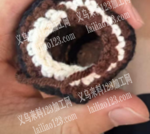 手工钩针编织沙包，手工活外发，封口的手工
