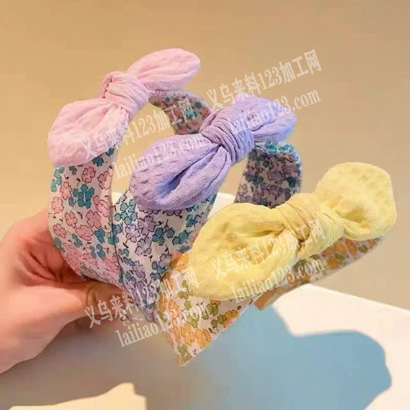 采购如图发箍布料，寻找厂家。这款耳朵料子