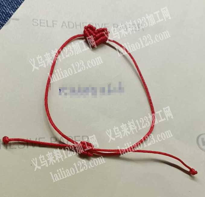 大量手工活。手链红绳编织的手工活外发，长