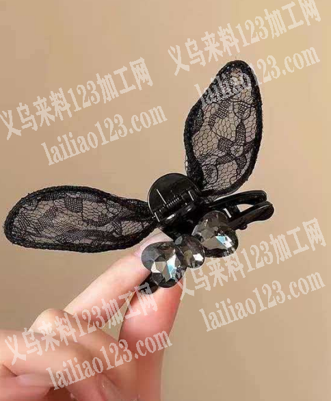 蕾丝发夹，兔耳发夹订单，如图，寻找厂家。