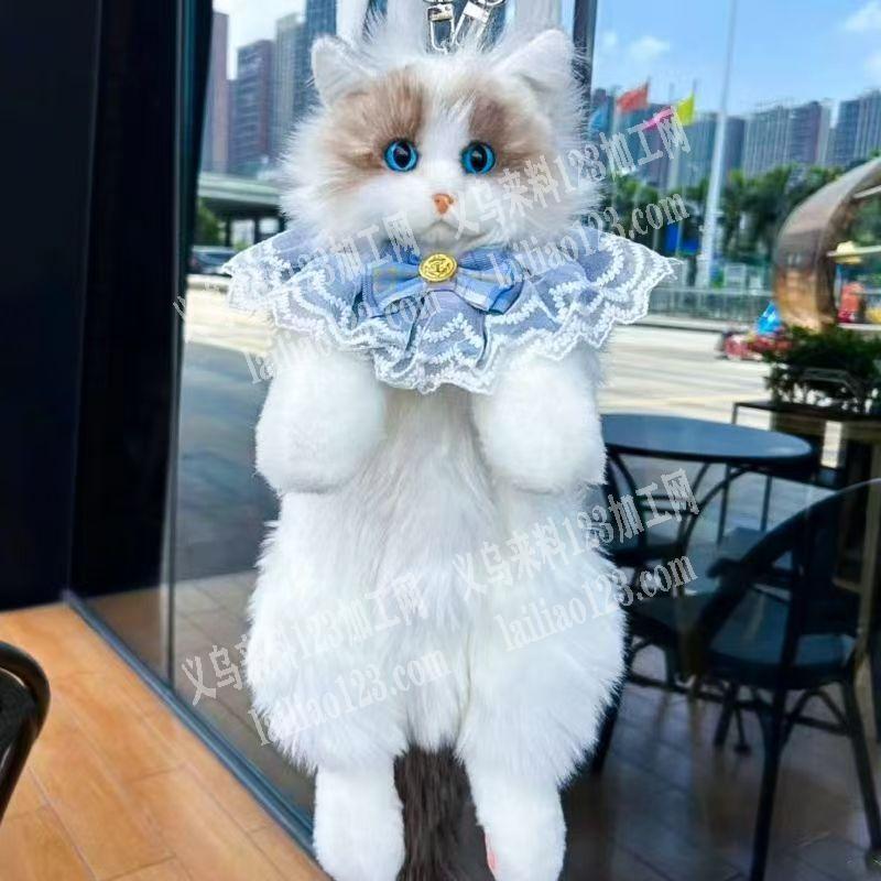 猫咪毛绒玩具背包订单，现在专业做这个毛绒