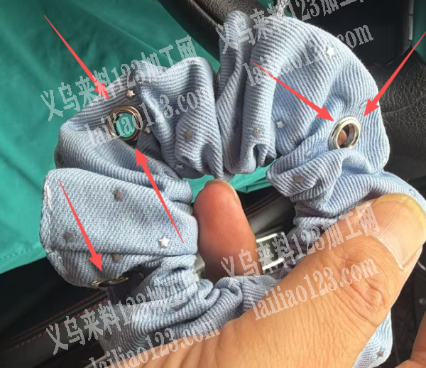 打气眼外发加工，如图，寻找专业做这个发圈
