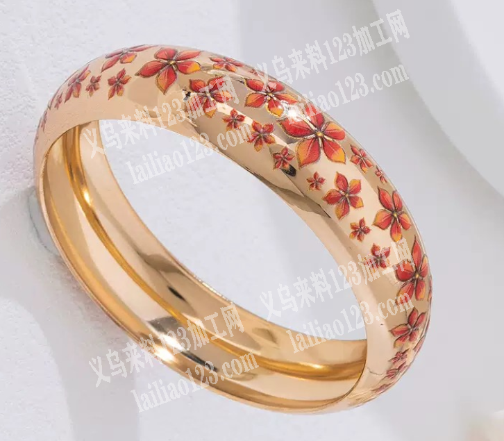 金属手镯上面印花外发加工，寻找印花的加工