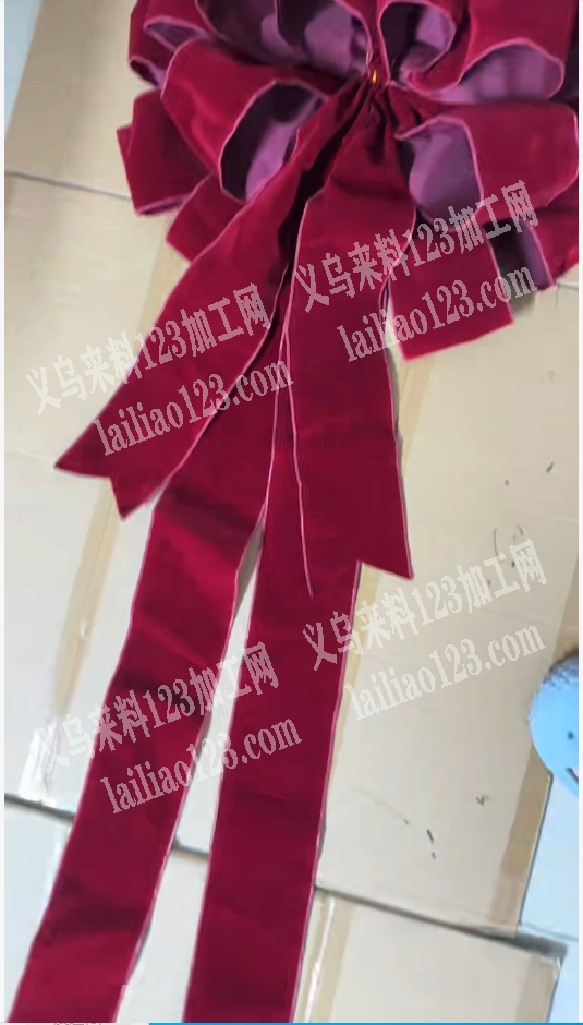 寻找会做这个超长布艺蝴蝶结的手工活加工厂