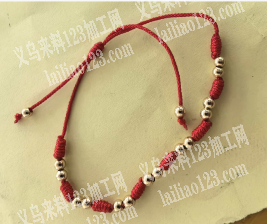 手链编织红绳的手工活外发加工，寻找会做的
