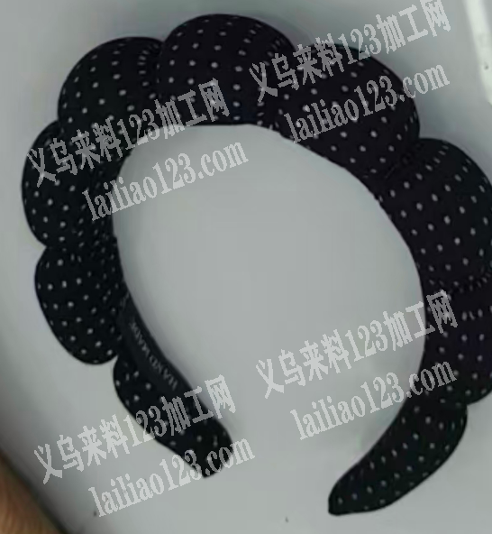 海绵麻花发箍订单，如图，类似的，工厂请联