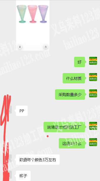 外贸公司10万杯子订单，如图PP材料的，