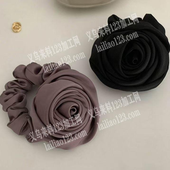 手卷玫瑰花手工活外发，如图布艺的，寻找会
