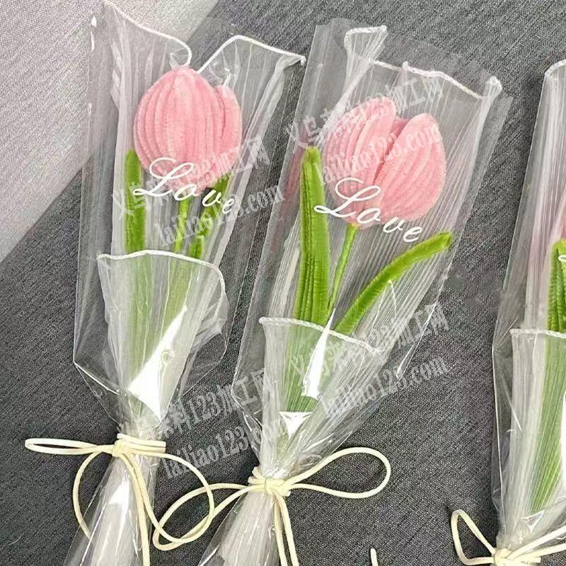 扭扭棒花朵手工活外发，如图，寻找会做这个