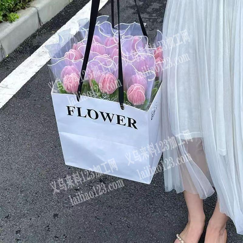 扭扭棒花朵手工活外发，如图，寻找会做这个