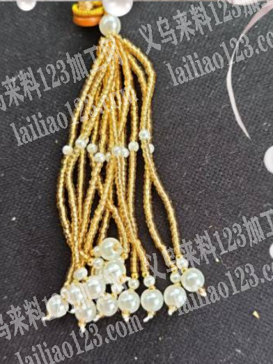手工穿米珠的耳环订单，如图，寻找成品工厂
