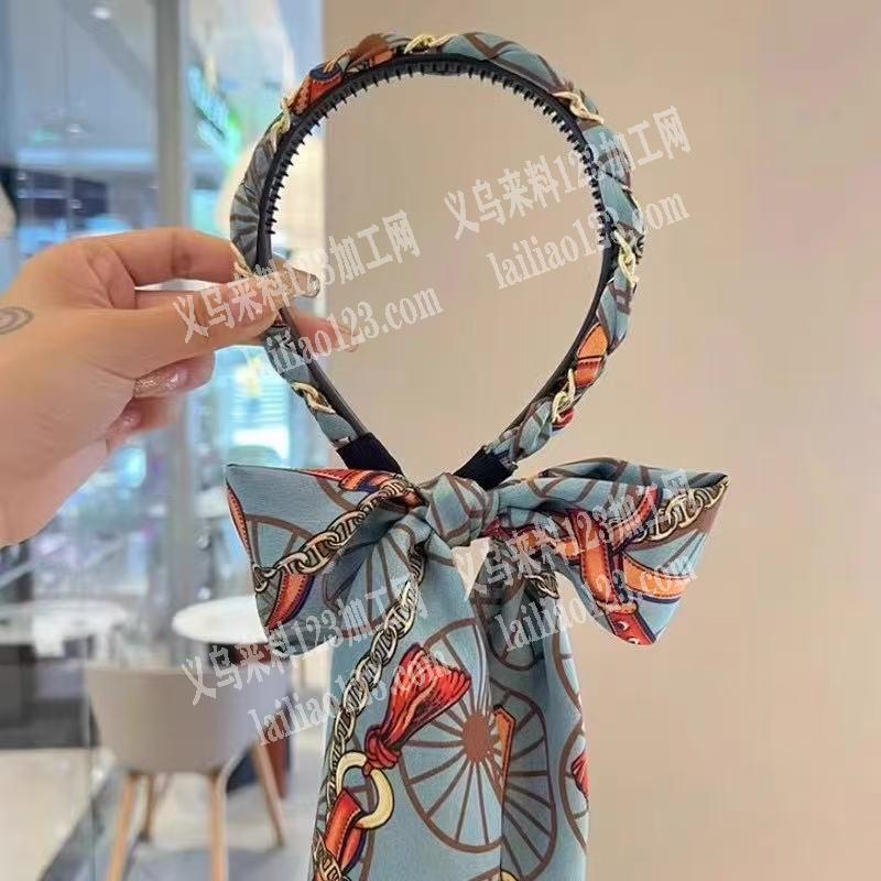 【每天上万订单】如图飘带发箍订单，布艺发