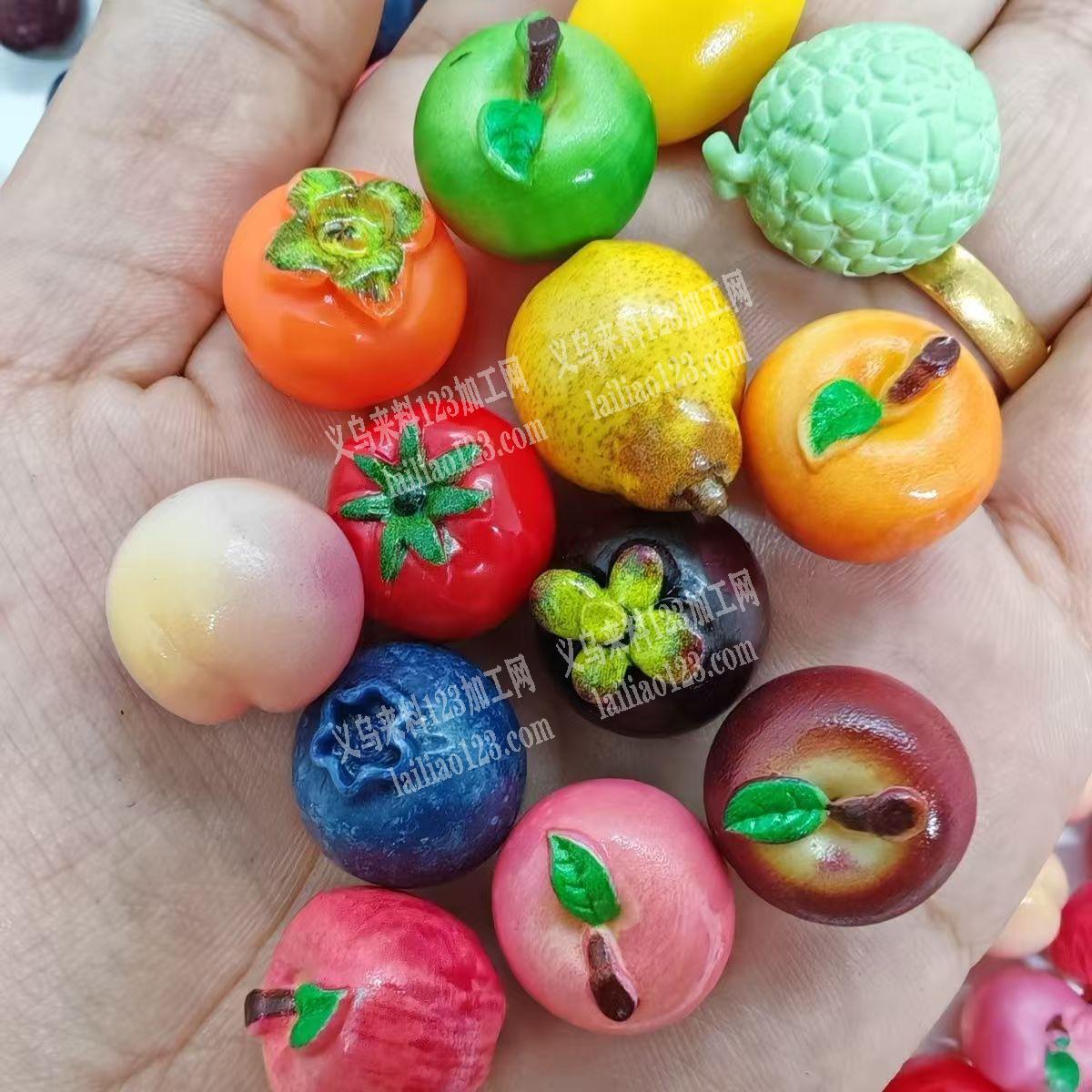 水果配件订单，如图，食玩微缩树脂配件订单