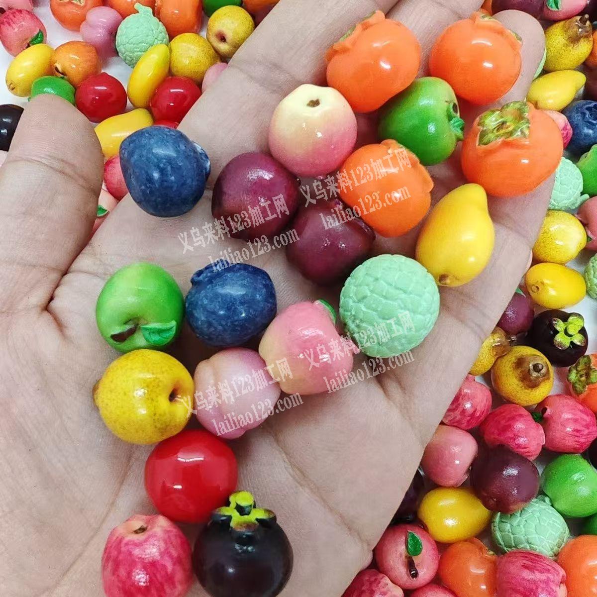 水果配件订单，如图，食玩微缩树脂配件订单