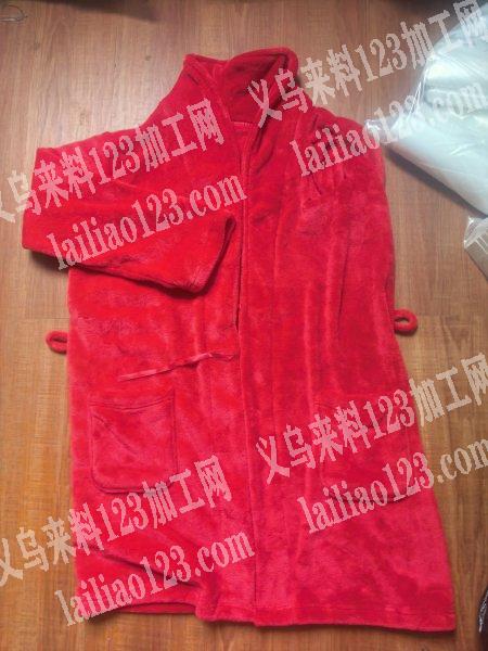 浴袍外发，可以马上线的工厂联系