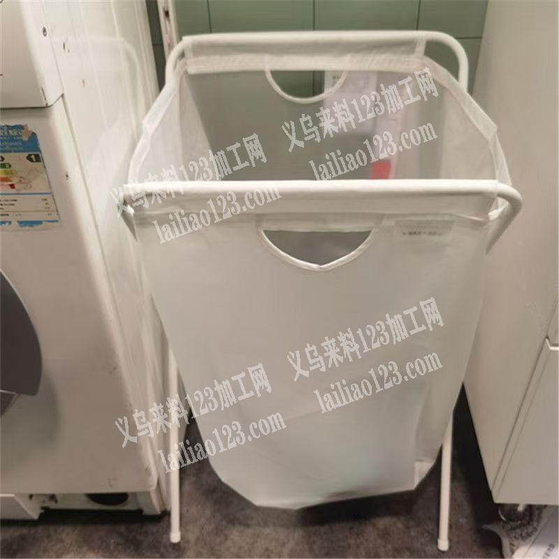 【大量订单】布艺铁架子的脏衣篮架子成品订