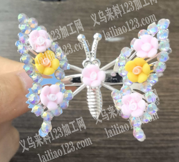 灵动蝴蝶发夹订单，如图，寻找成品工厂，请