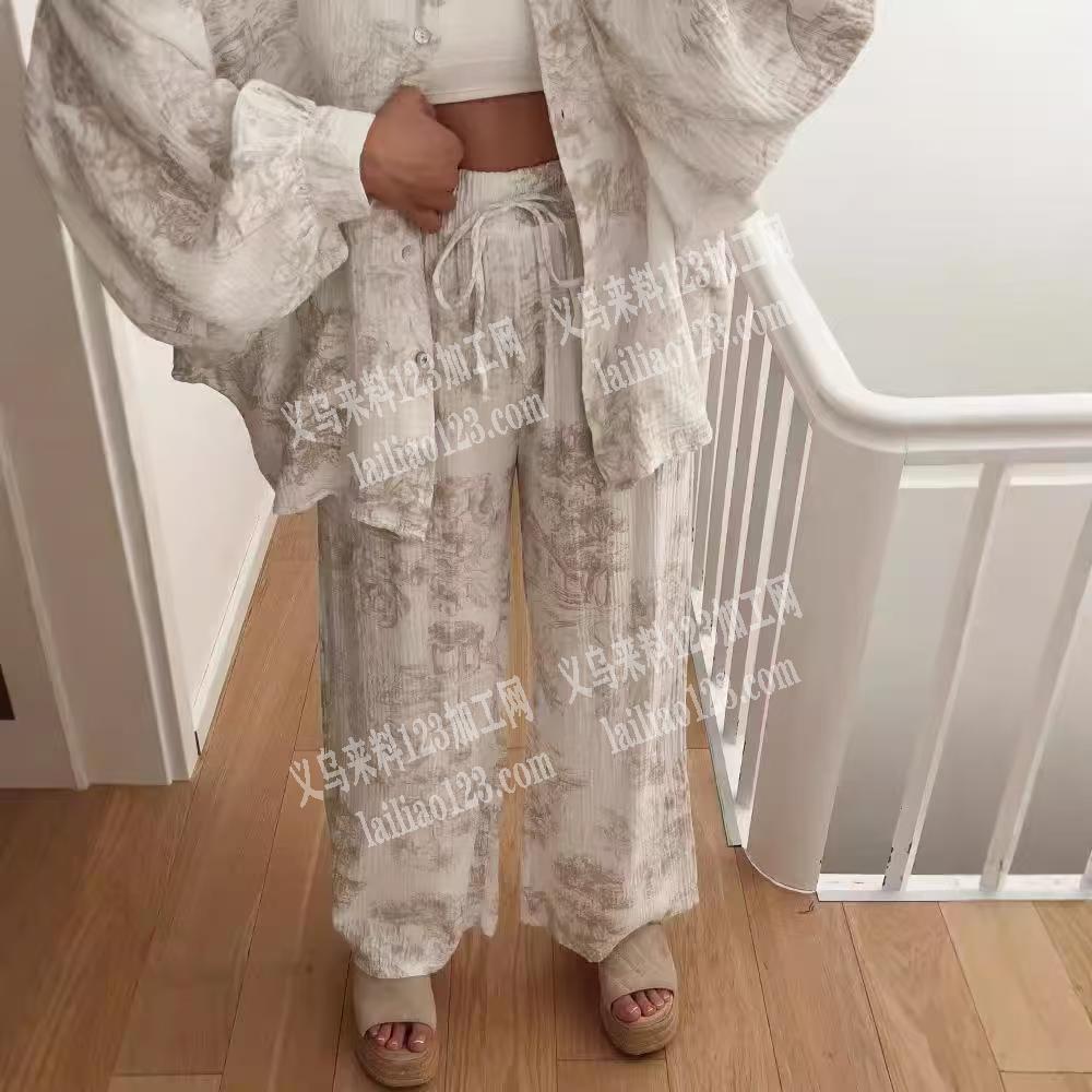 欧美2件套服装订单外发加工【发江西做】长