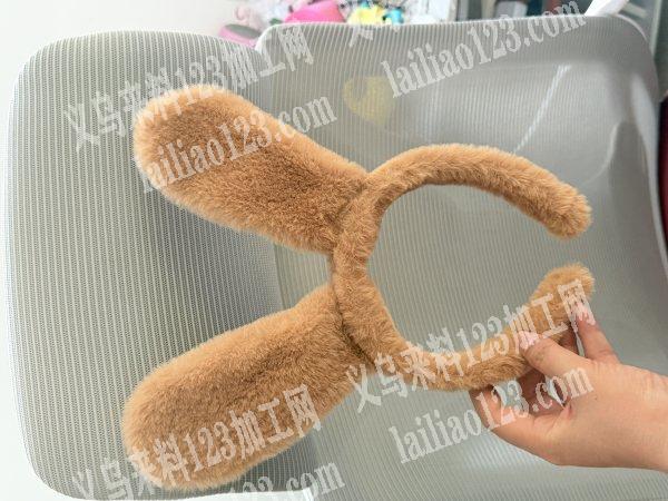 兔耳朵发箍-平车加手工和打胶枪