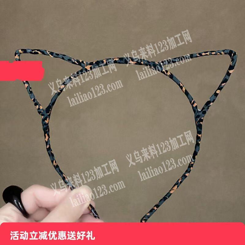 【手工活外发】亮片布条缠绕头箍的手工活外