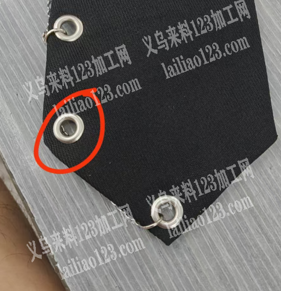 【打气眼外发加工】如图，打金属圈，找可以