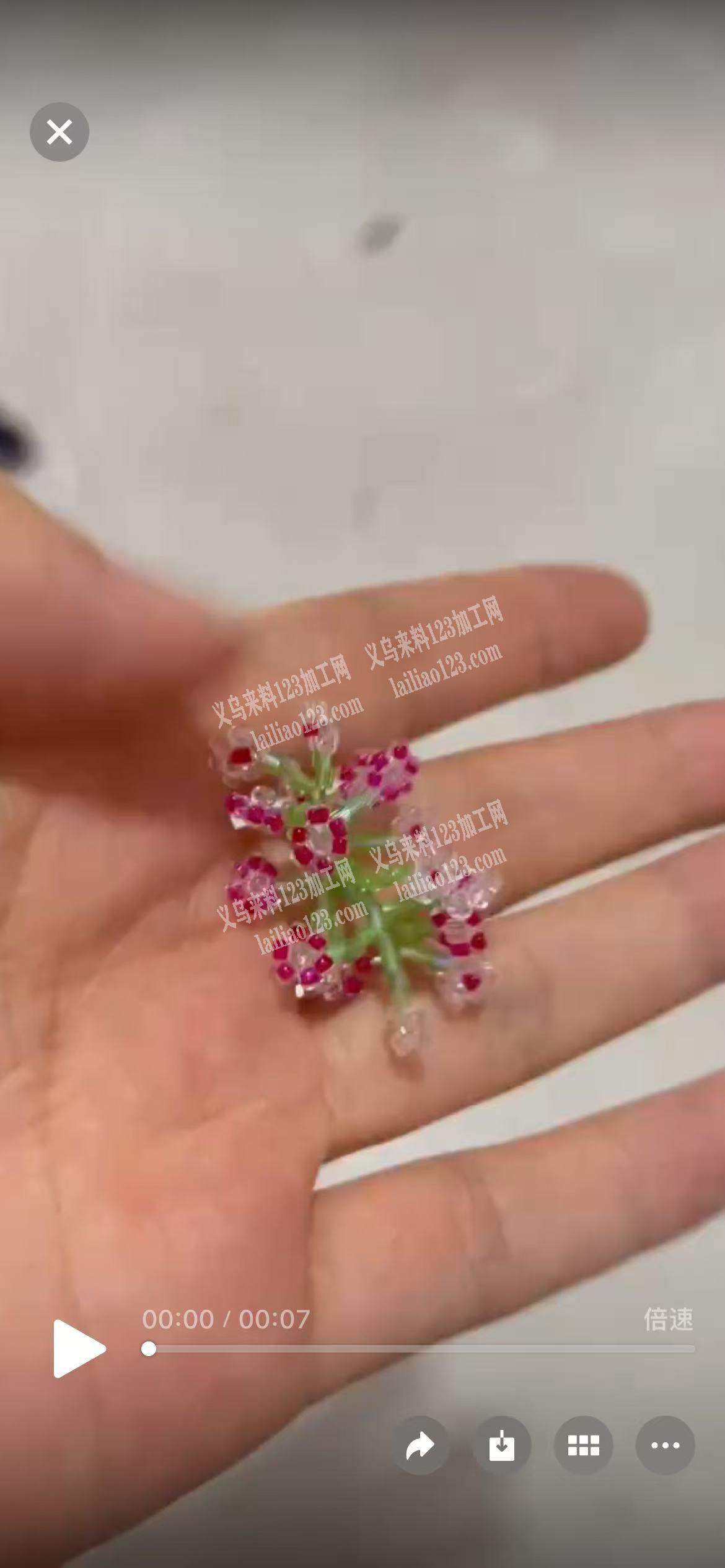 这个穿珠子编织的手工活，外发加工，发义乌