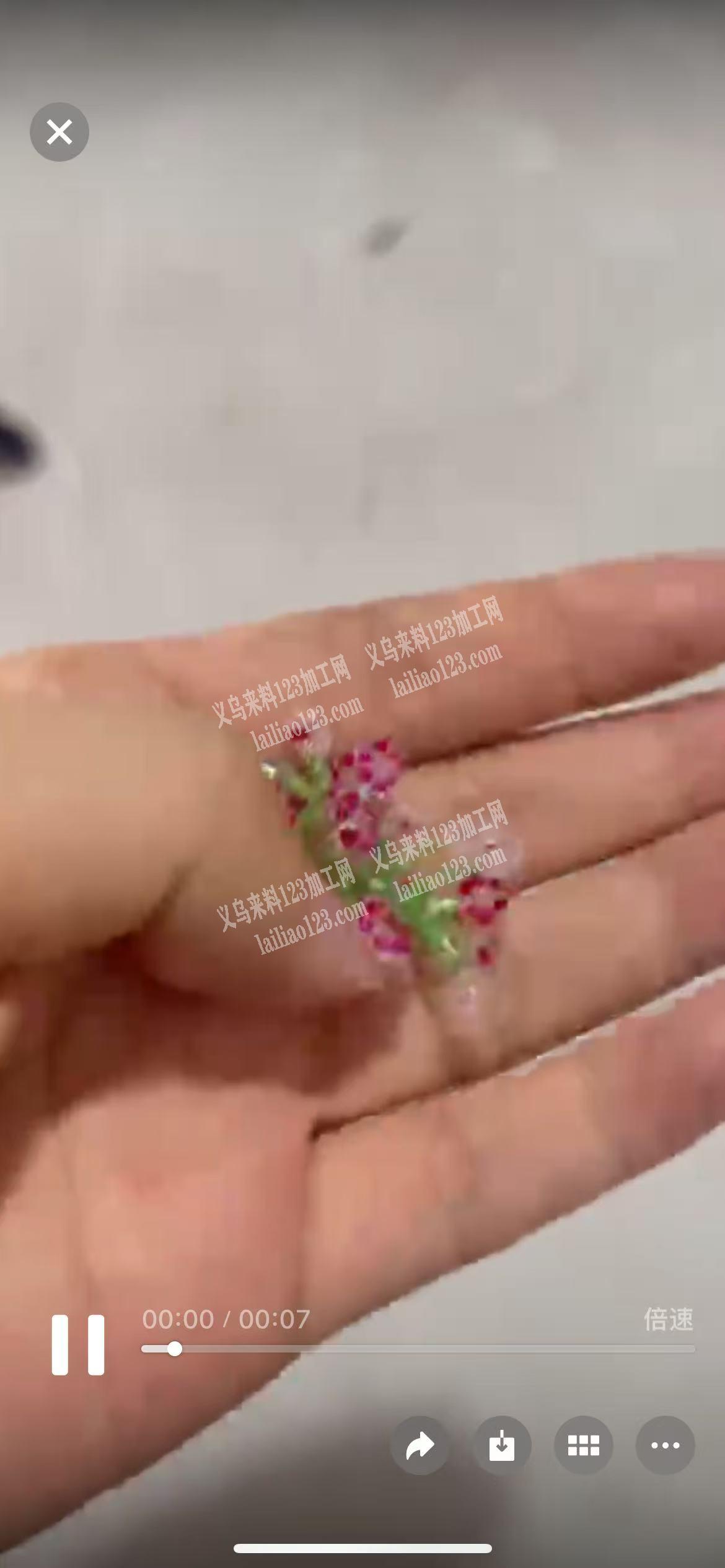 这个穿珠子编织的手工活，外发加工，发义乌