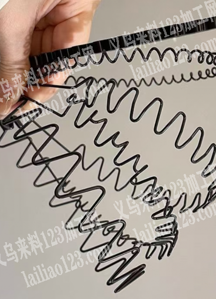 大量采购弹簧铁丝发箍。如图。寻找厂家，请