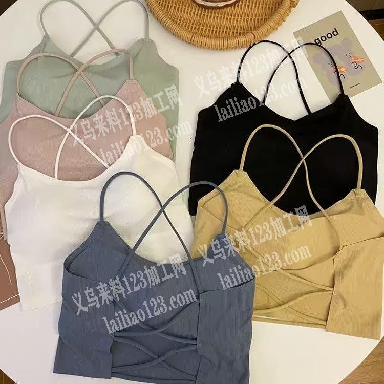 运动吊带瑜伽背心订单，如图，寻找成品工厂