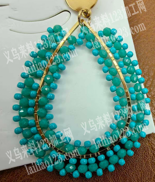 大量手工活外发，如图串珠鱼线绑珠子编织做