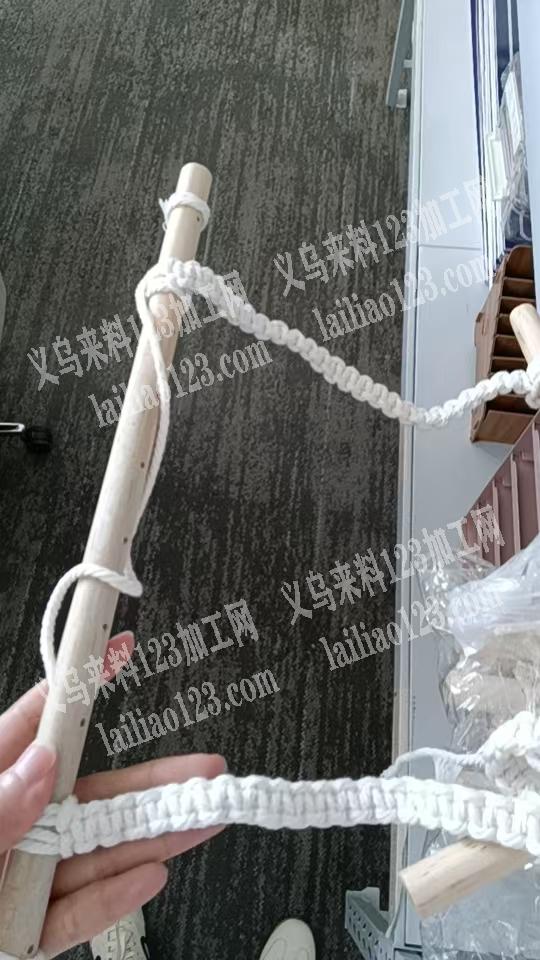 绳子编织的手工活外发加工，如图，老板委托