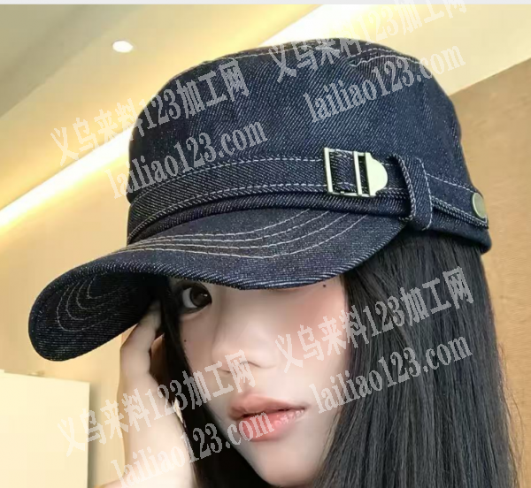 【牛仔帽子订单】外发。如图布艺帽子订单，