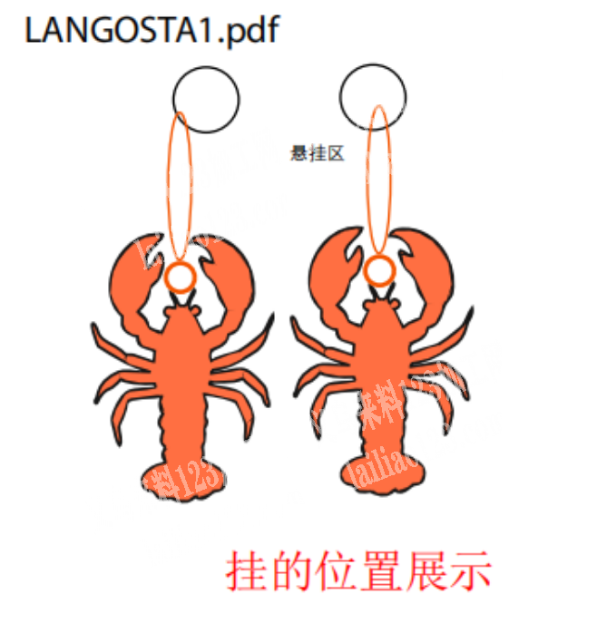 树脂龙虾耳环成品订单，寻找可以包工包料做