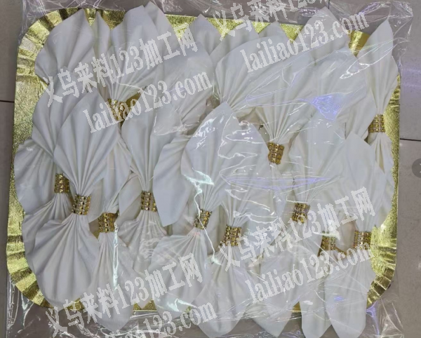 外贸一个高柜订单，餐巾纸，托盘，餐巾圈，