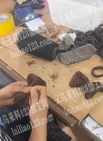 12000个折蝴蝶结手工活外发，布艺手工