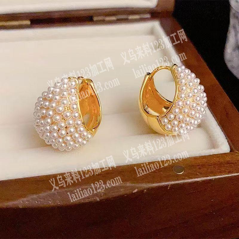合金耳环时尚，成品订单，如图，寻找成品工