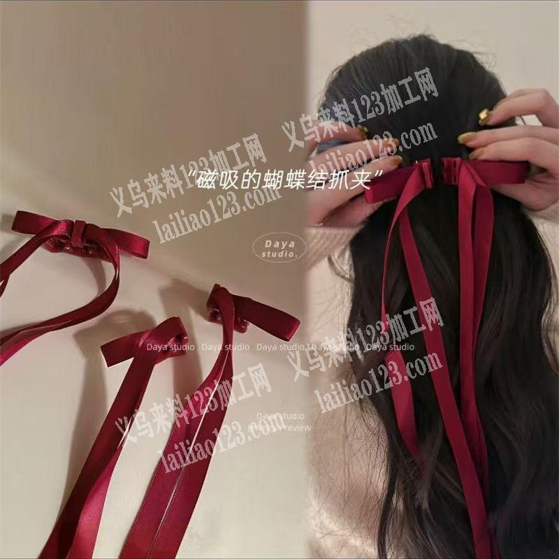 蝴蝶结磁吸发夹成品订单，寻找成品工厂合作