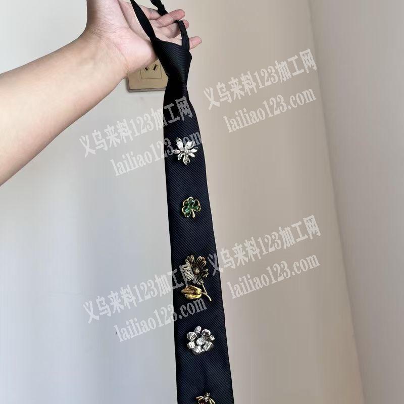 重工领带订单，如图，中古vintage黑