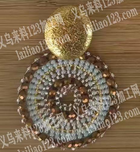 民族风耳环手工串珠做成品，包工包料做成品