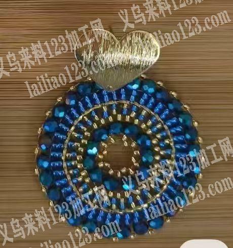民族风耳环手工串珠做成品，包工包料做成品