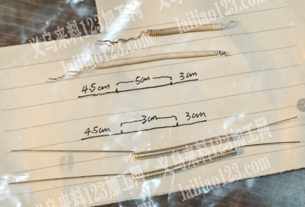 大量弹簧订单，如图，寻找生产弹簧的工厂合