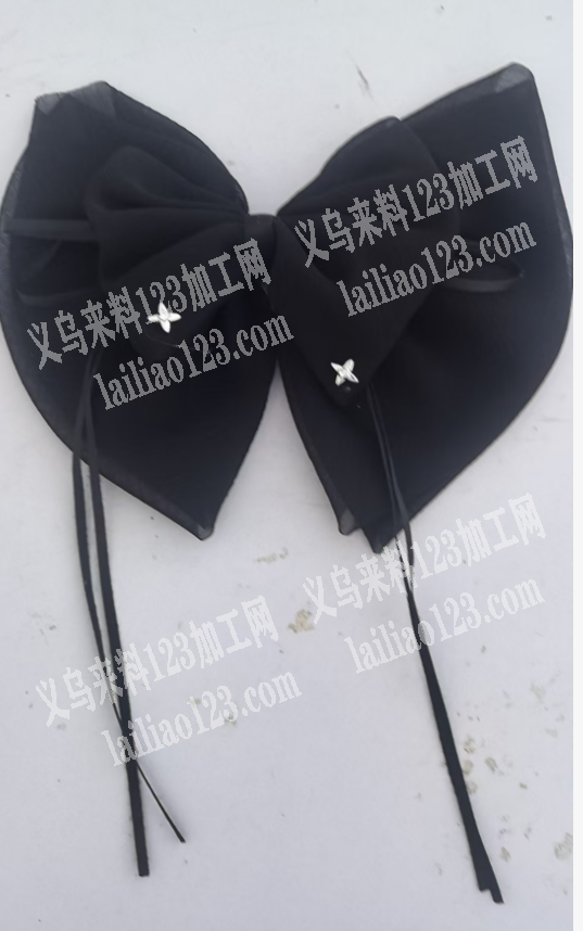 如图布艺手工蝴蝶结手工活外发，【发东阳做