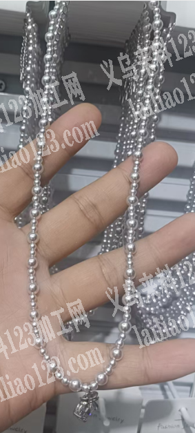 项链穿珠子的手工活外发加工，如图，寻找专