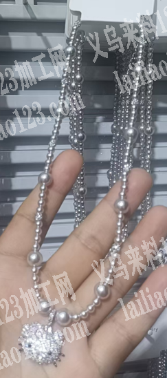 项链穿珠子的手工活外发加工，如图，寻找专