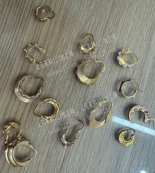 大量金属耳环成品订单，如图，寻找专业做耳