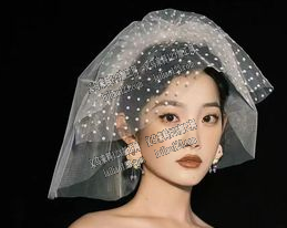 采购如图网纱头纱头饰，寻找成品工厂，请联