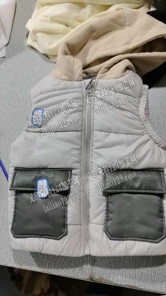 发江西做，如图棉袄马甲服装订单外发加工，