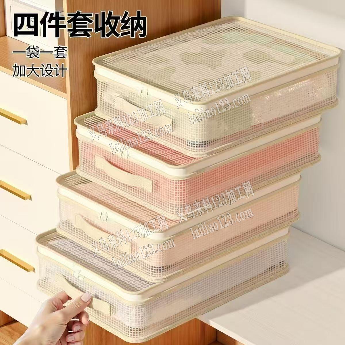 如图收纳袋有订单，寻找箱包成品厂家，床单