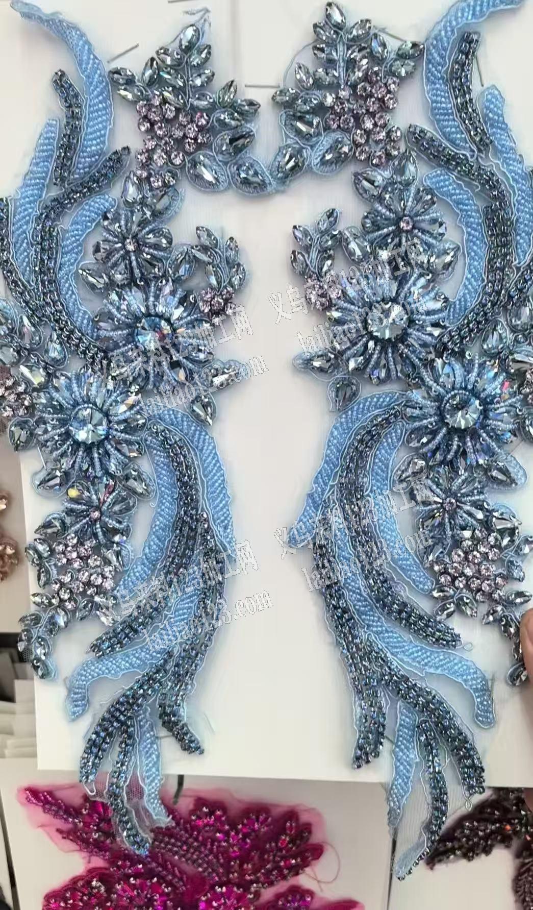 手工花边，重工手工成品订单，如图，寻找可