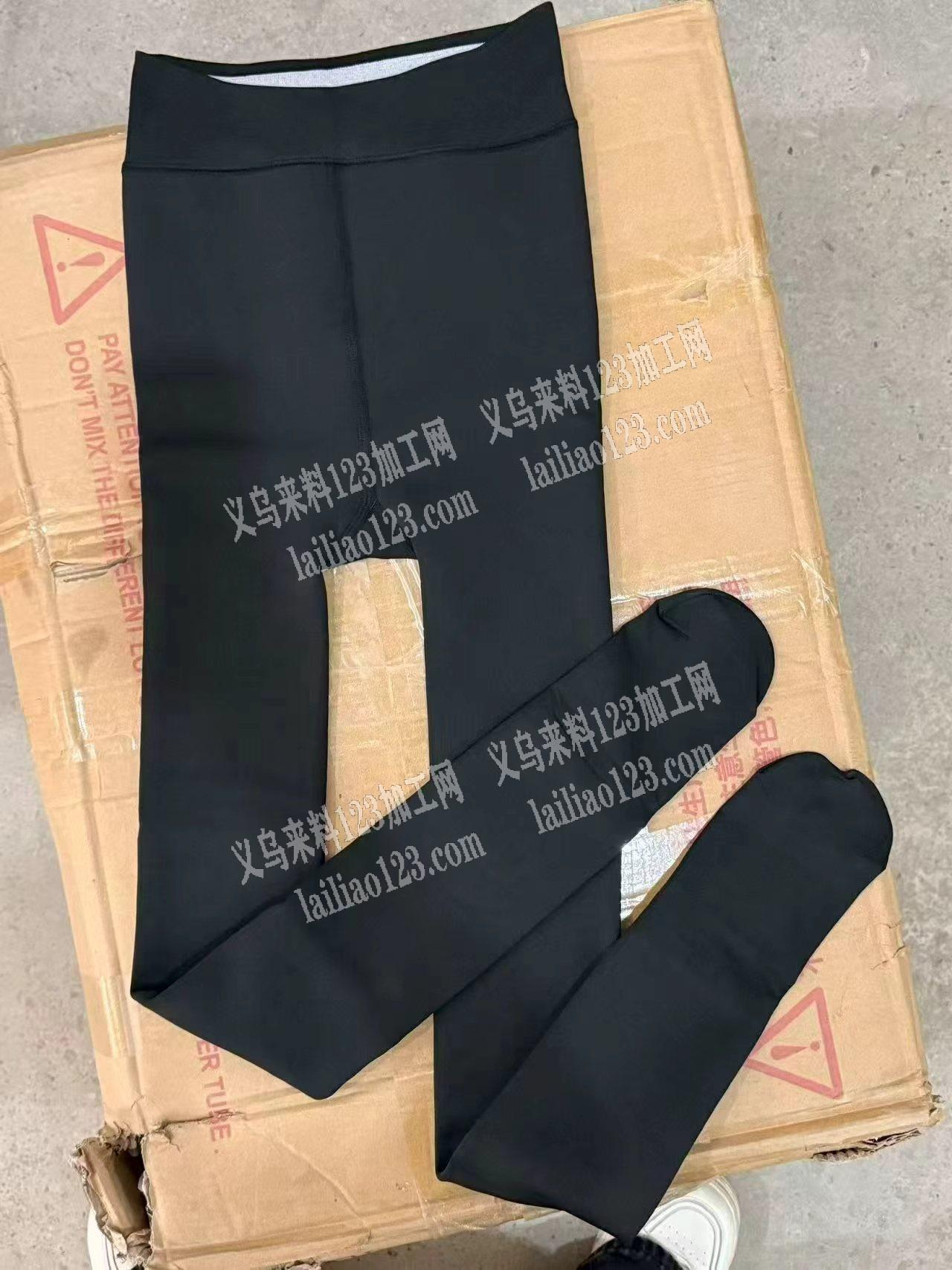 大量采购锦纶防锦纶黑色连脚裤，如图，寻找